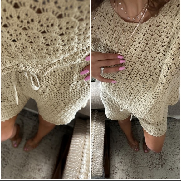 New✨Gorgeous ANTHRO KNIT SHORT SET - Picture 4 of 10